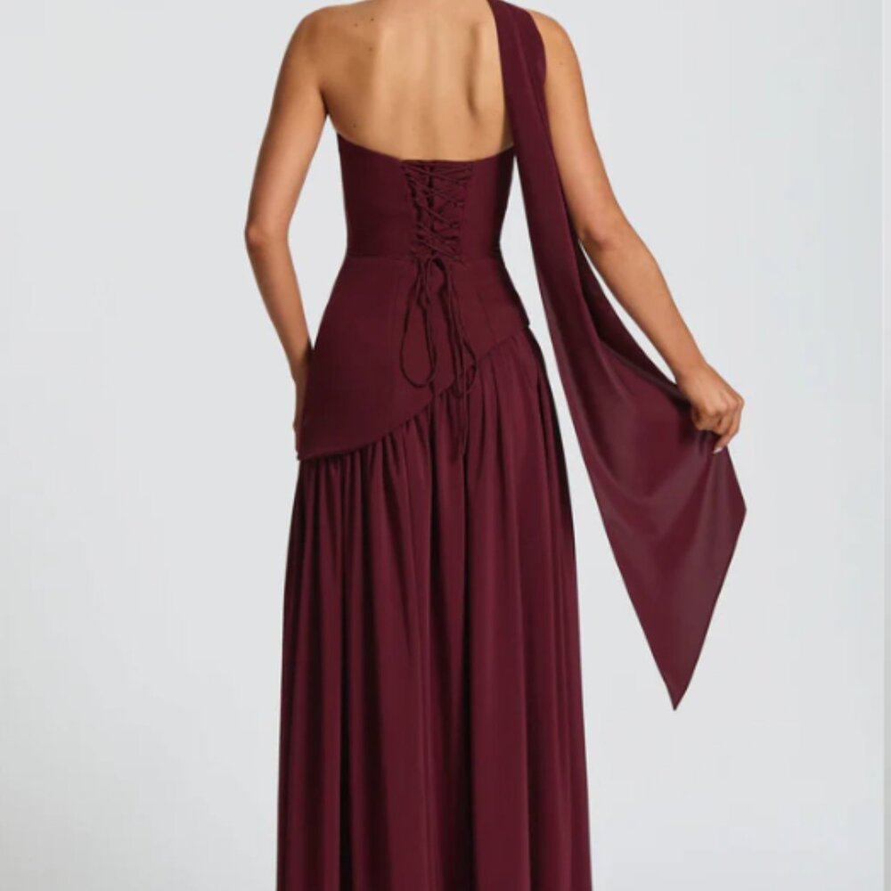 NWT - Never Worn - Maliyah Maxi Dress - Cherry Lacquer - Small - Picture 6 of 8